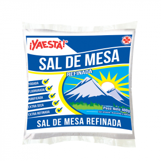 Sal refinada yodada en bolsa ¡Ya Está! 400 g