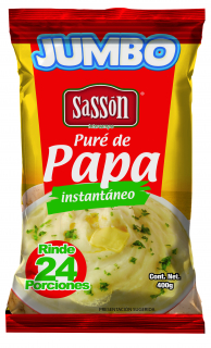 Puré de papa jumbo Sassón 400 g